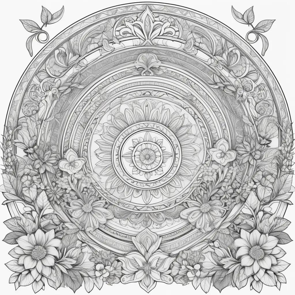 Realistic coloring pages with intricate designs