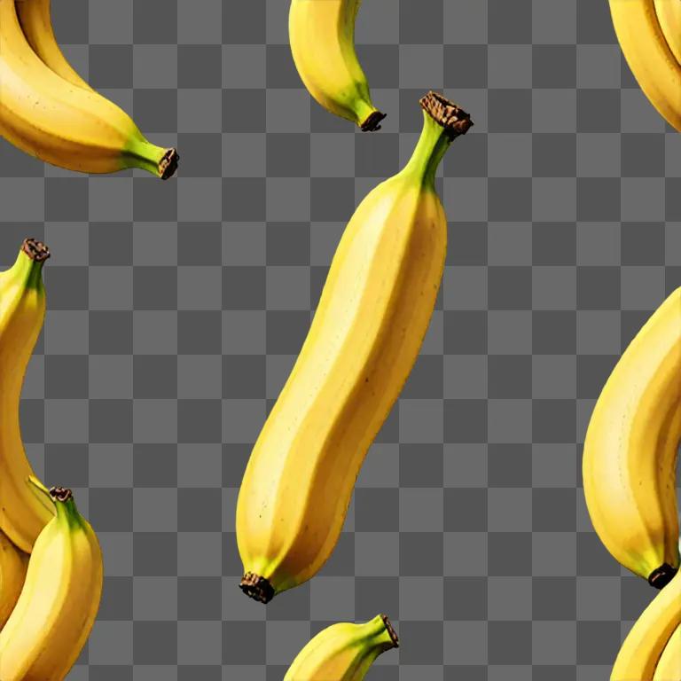 Realistic drawing of a bunch of bananas