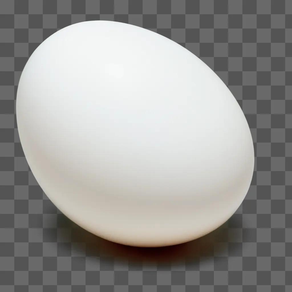 Realistic egg drawing against a white background