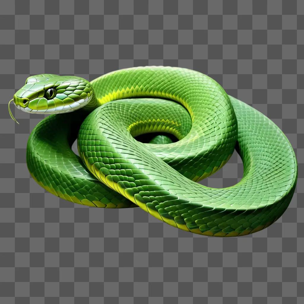 Realistic snake drawing in vibrant colors