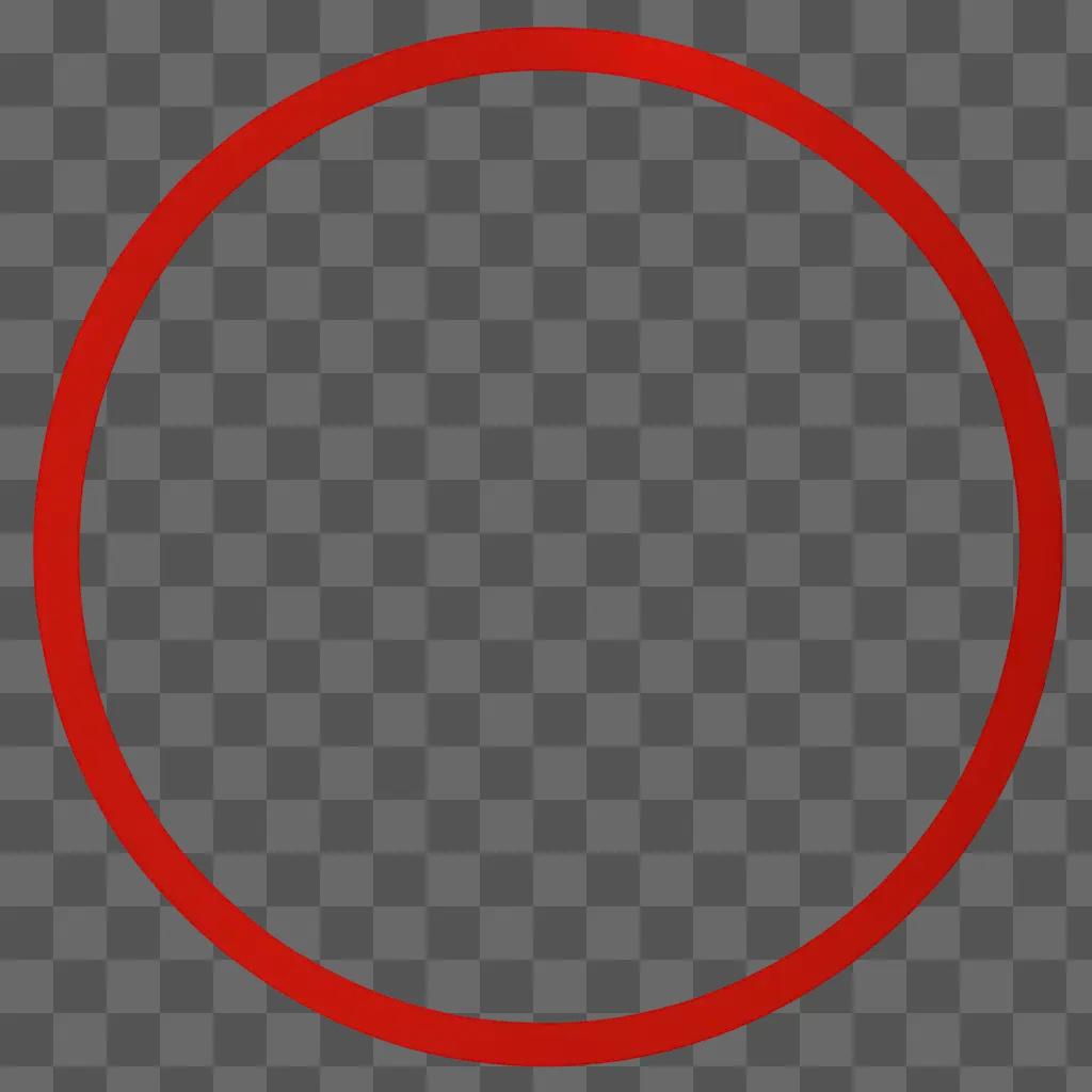 Red circle in a red square