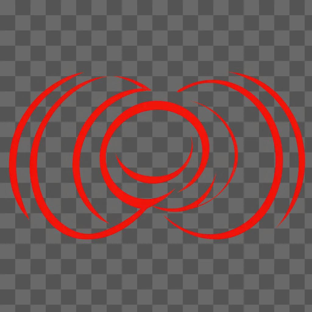 Red circle with two overlapping circles