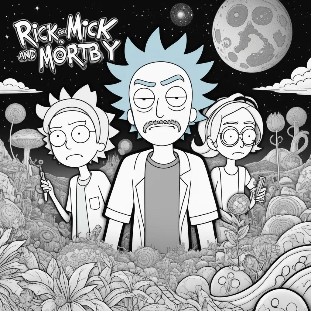 Rick and Morty Coloring Page