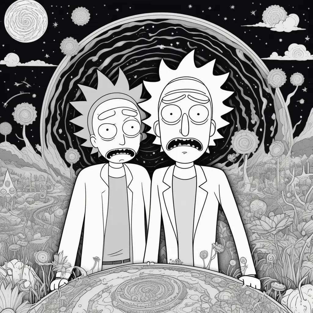 Rick and Morty Coloring Pages