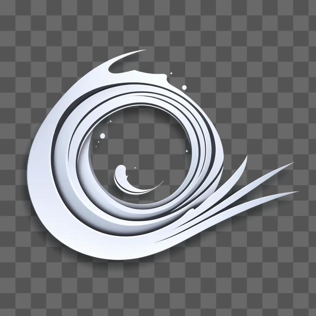 Rippling logo design on a gray background