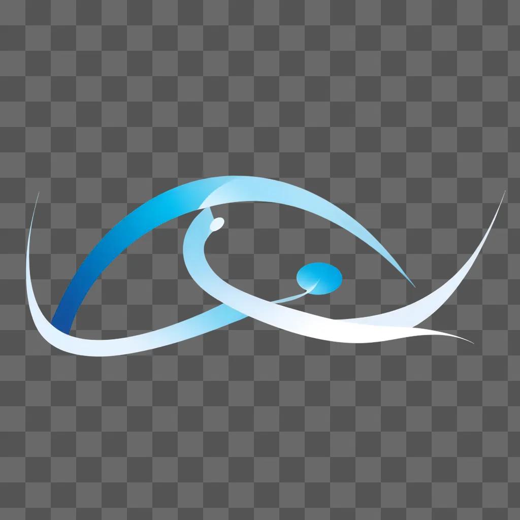 Rippling logo design with blue and white colors