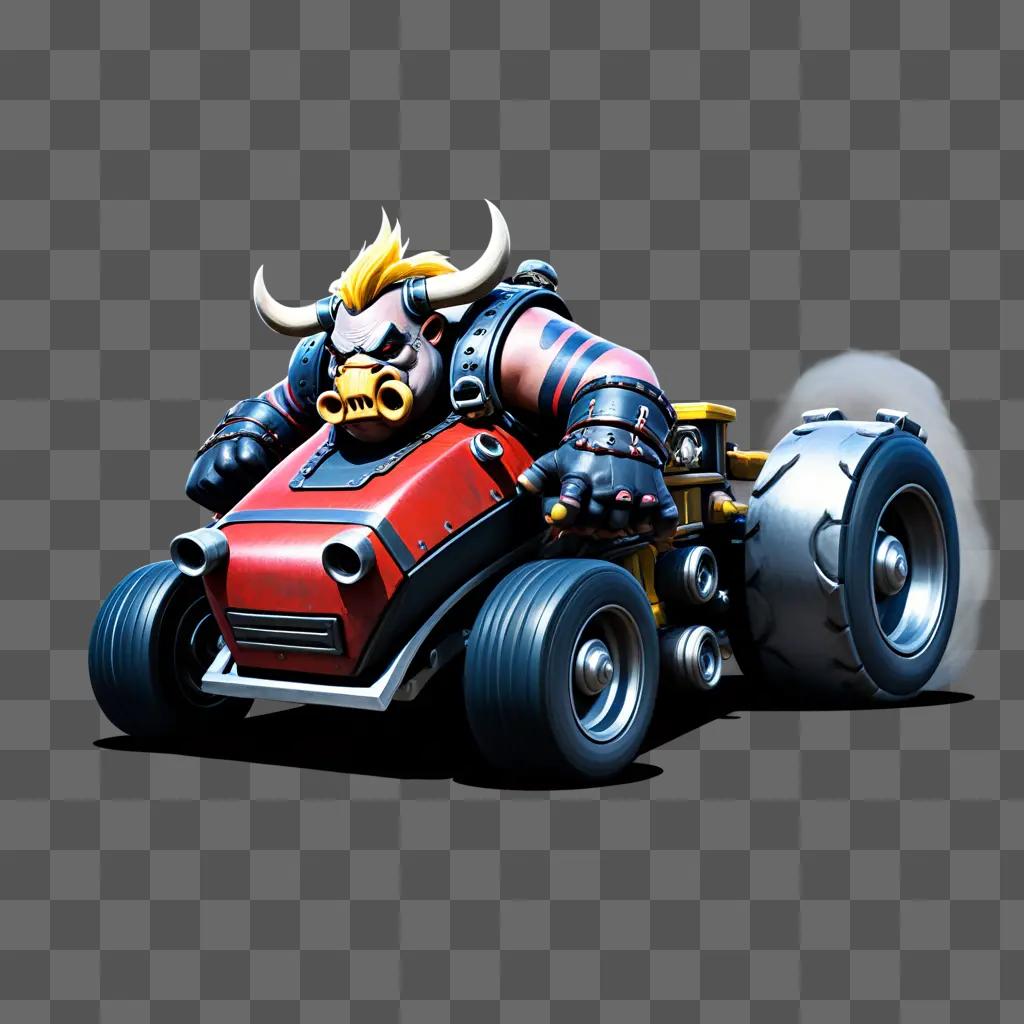 Road Hog is a game featuring a bull character