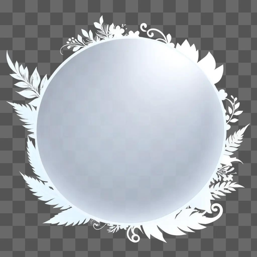 Royalty free clipart of a white circle