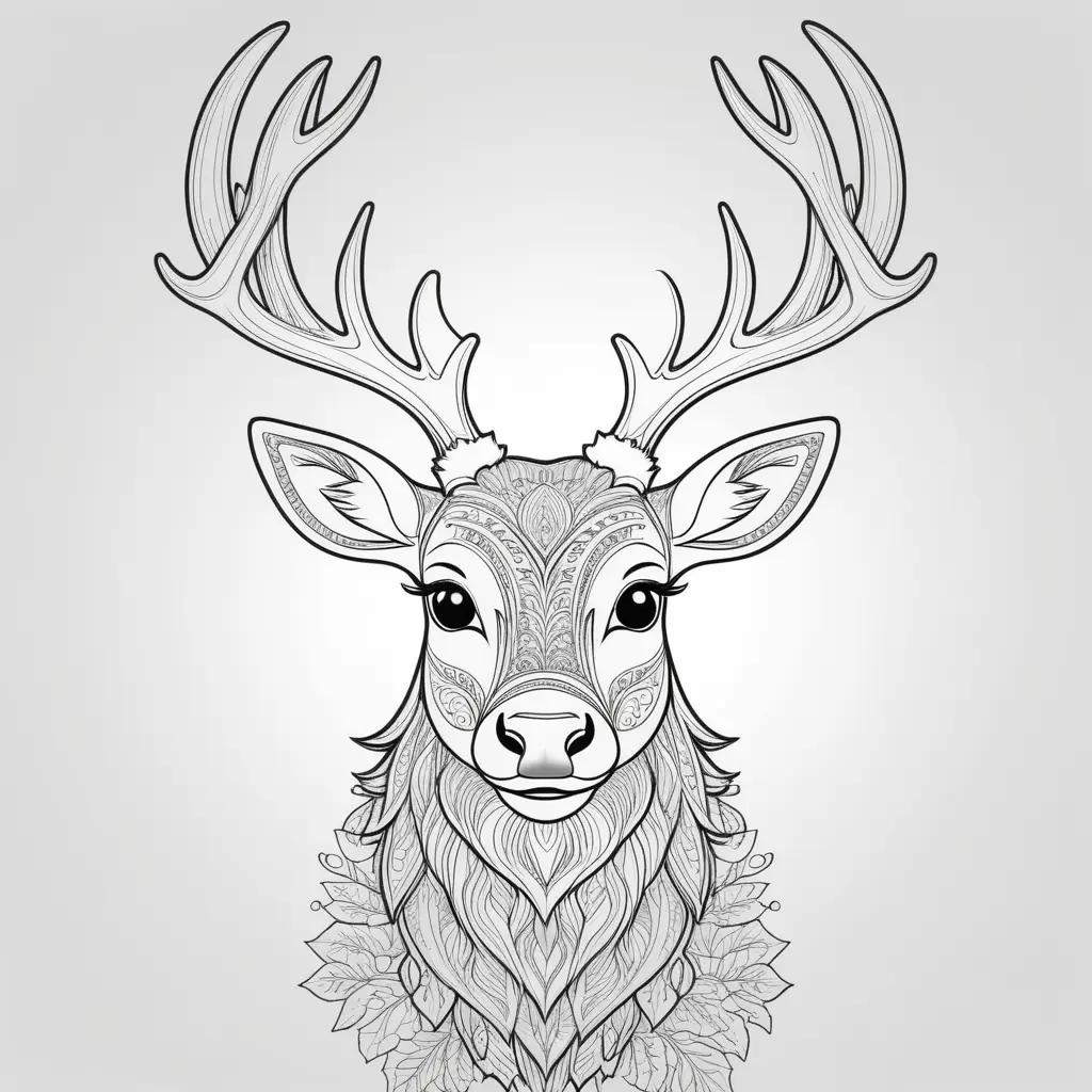 Rudolf the Red-Nosed Reindeer Coloring Pages