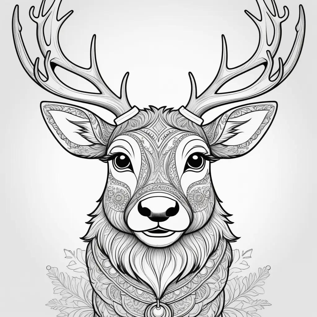 Rudolf the Red-Nosed Reindeer coloring pages