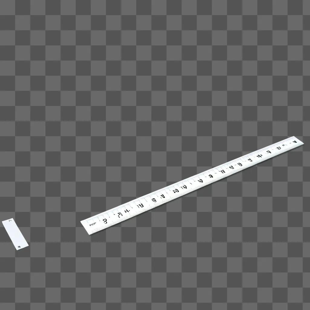 Ruler is transparent and black in color