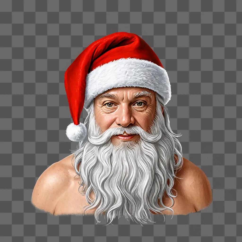 Santa hat drawing realistic