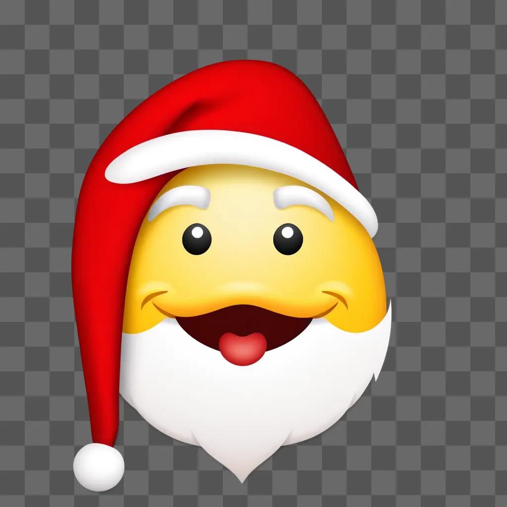 Santa hat emoji with smiling face