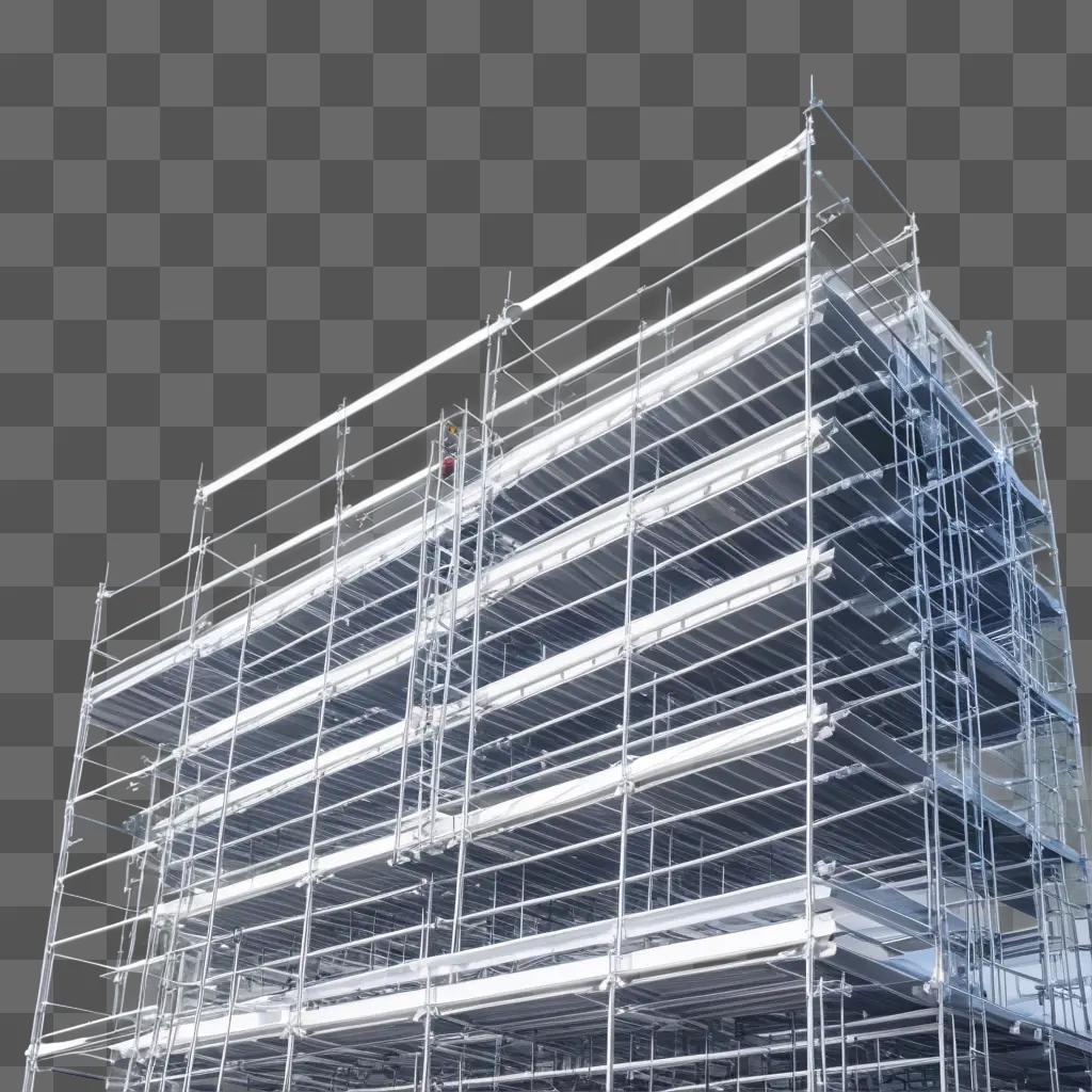 Scaffolding is used for construction purposes