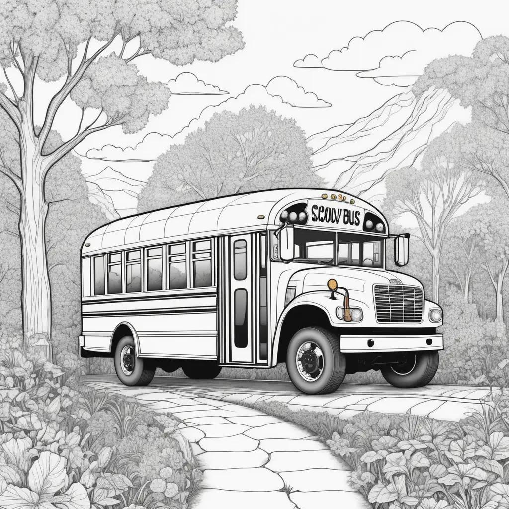 School Bus Coloring Page