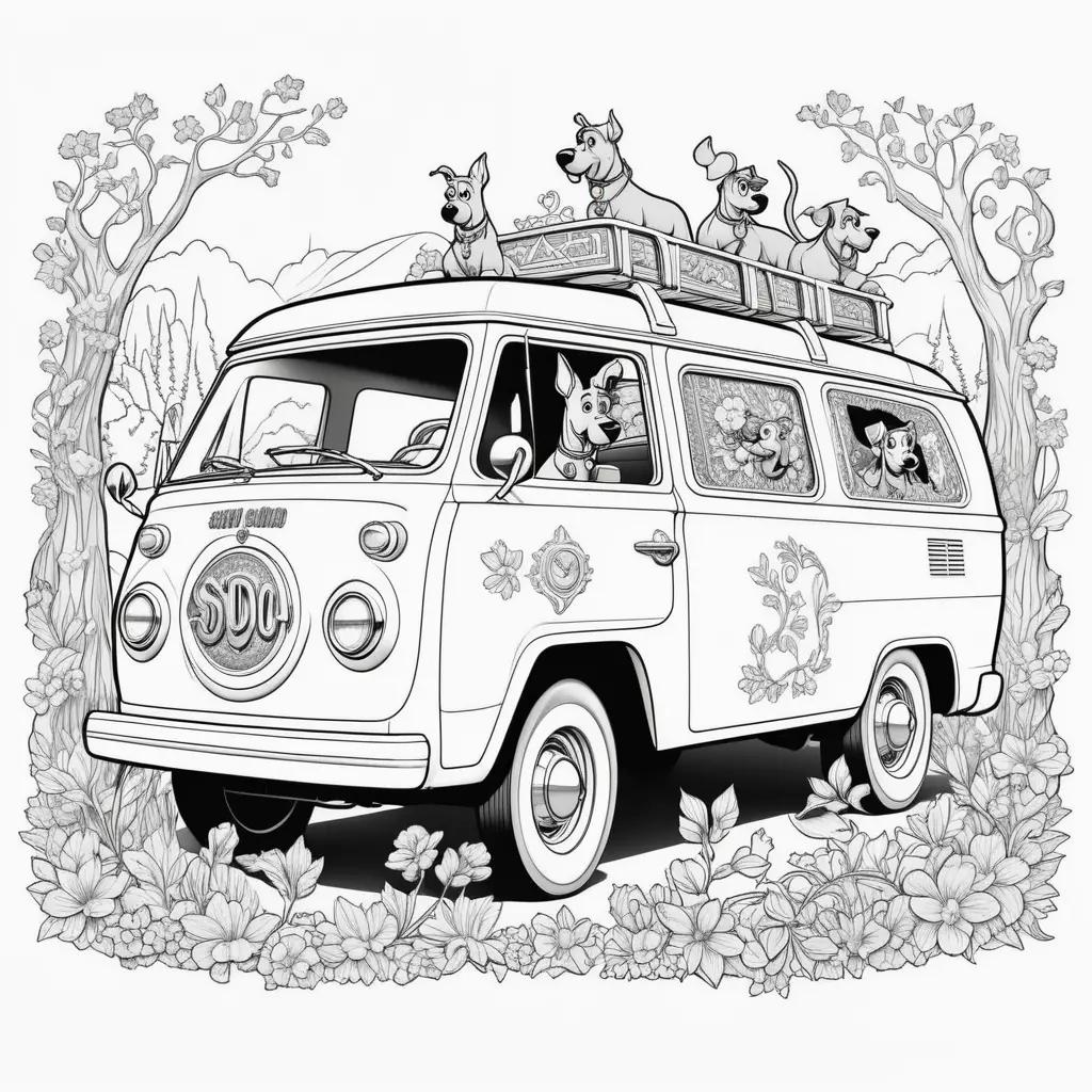 Scooby Doo Coloring Pages with Friends