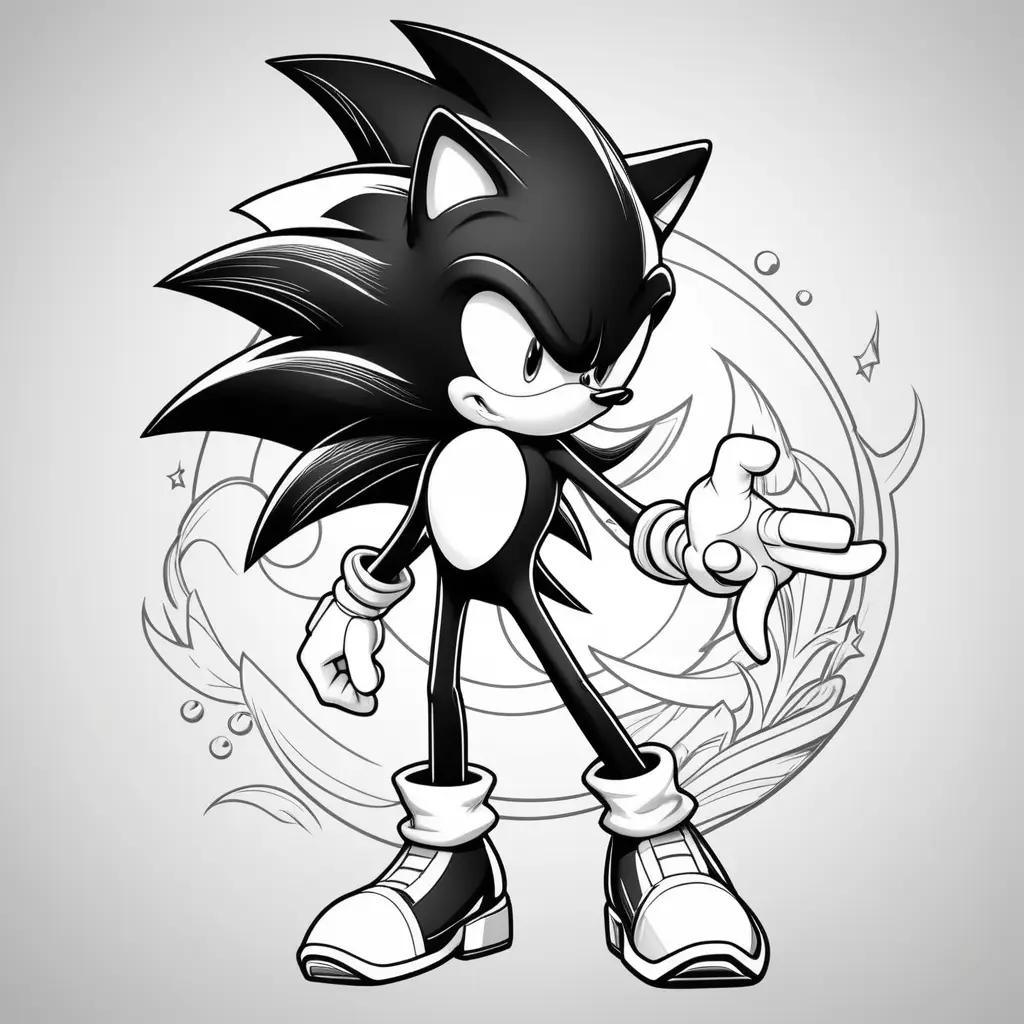 Shadow Sonic Coloring Pages Coloring Book