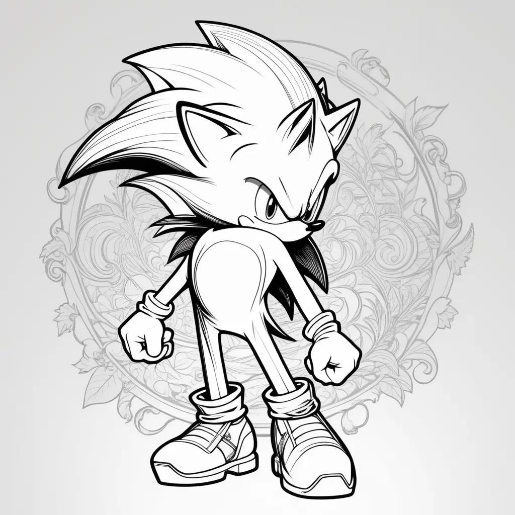 Shadow Sonic Coloring Pages