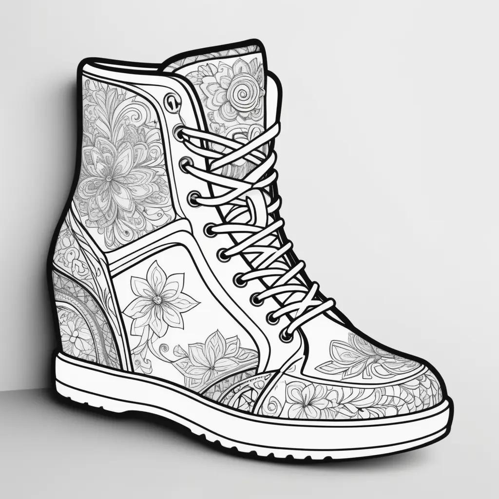 Shoe Coloring Pages for Kids