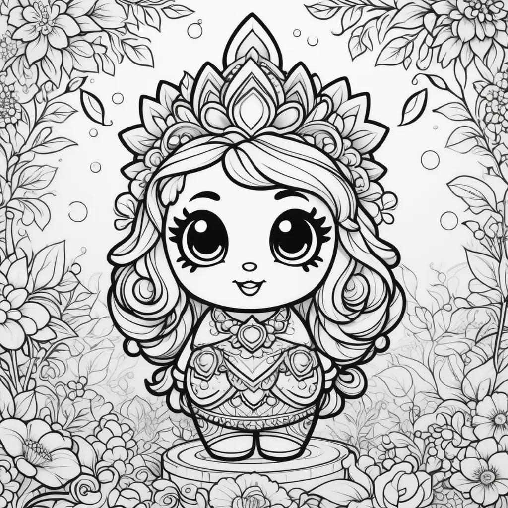 Shopkin Coloring Pages in Black and White