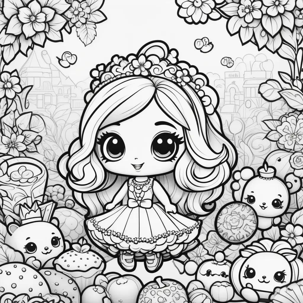 Shopkins Coloring Pages: Cute and colorful illustrations of Shopkins