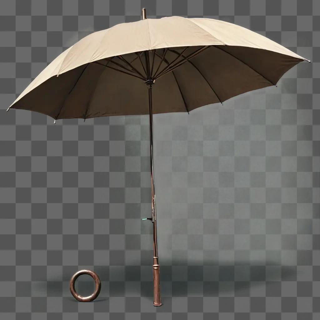 Side Umbrella Drawing - A drawing of an umbrella