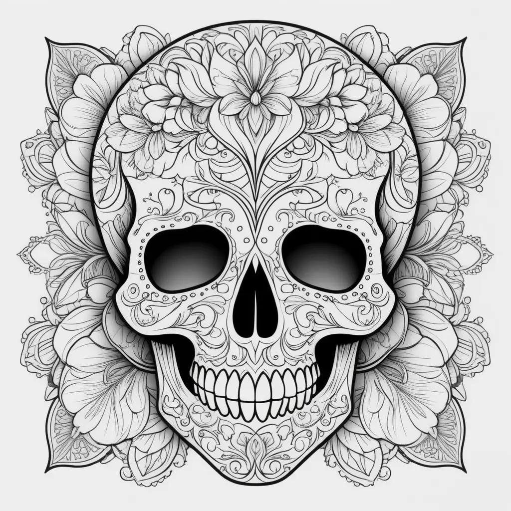 Skull coloring pages are a great way to learn about Mexican traditions