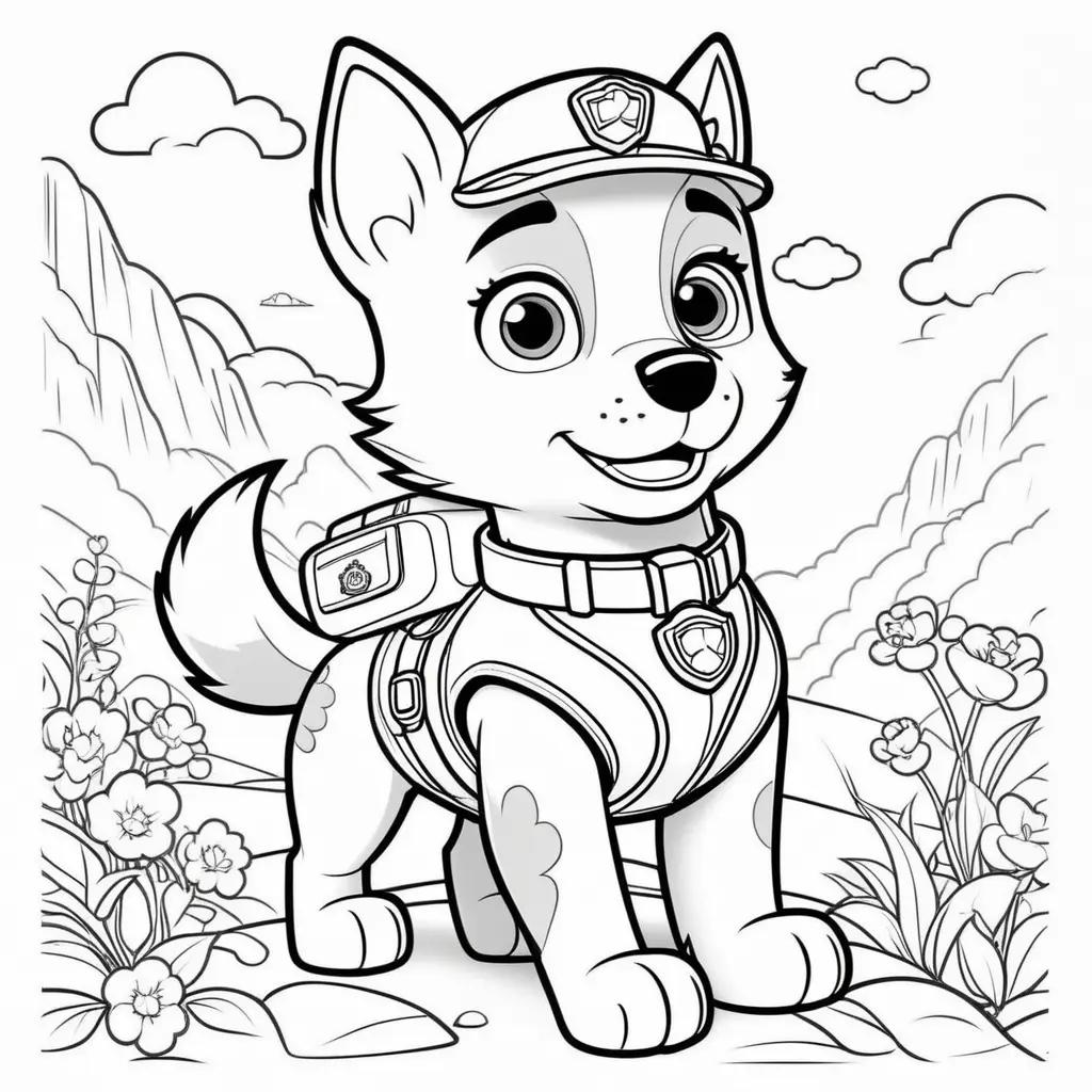 Skye Coloring Pages for Kids