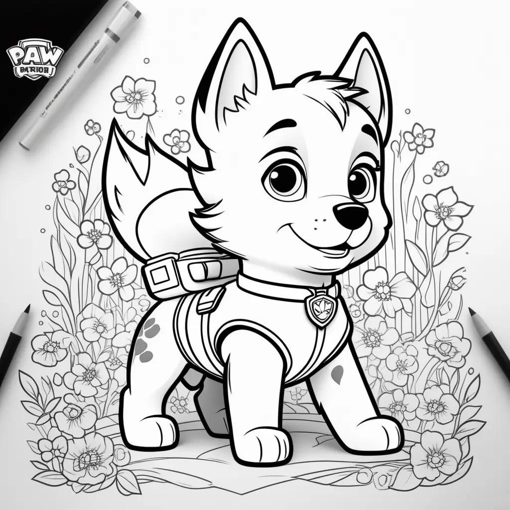 Skye coloring page from Paw Patrol