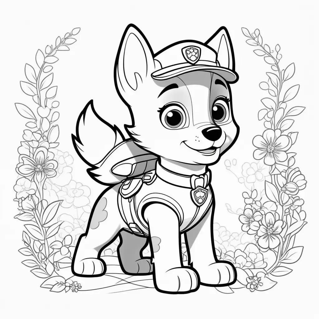 Skye coloring pages for kids: Paw Patrol Skye