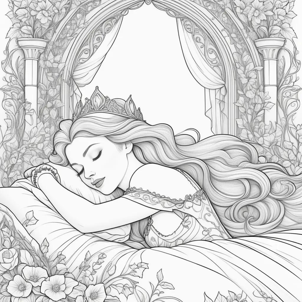 Sleeping Beauty Coloring Pages