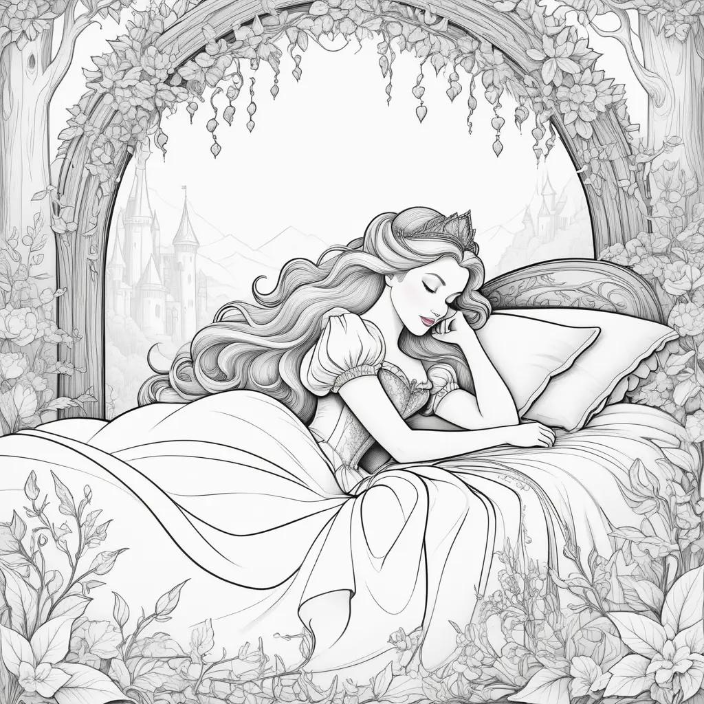 Sleeping Beauty color pages