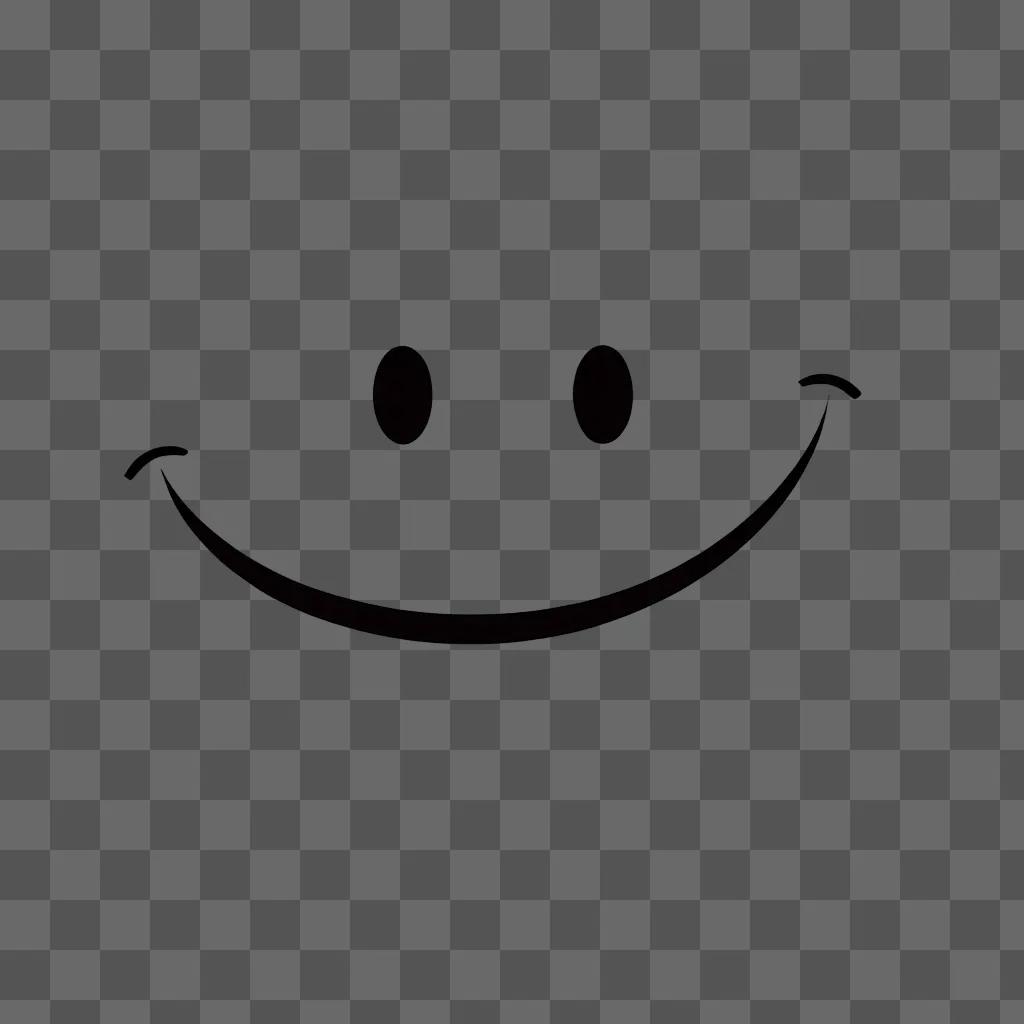 Smiley face clipart in black and white