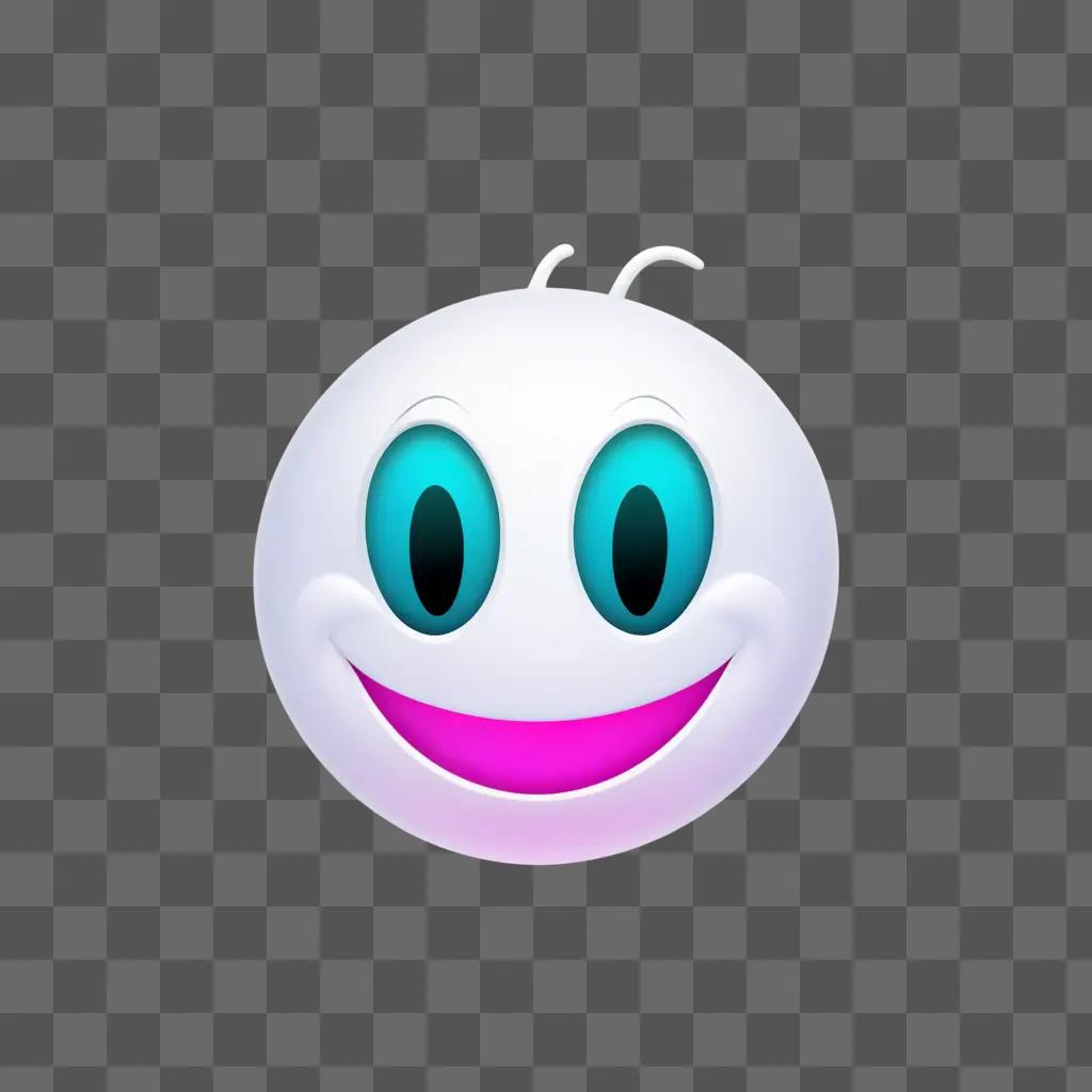 Smiling smiley face clipart with pink lips