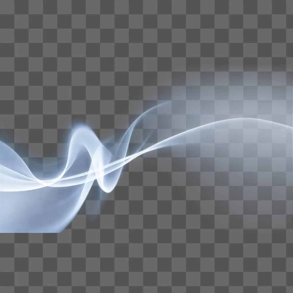 Smoke vector against a blue background