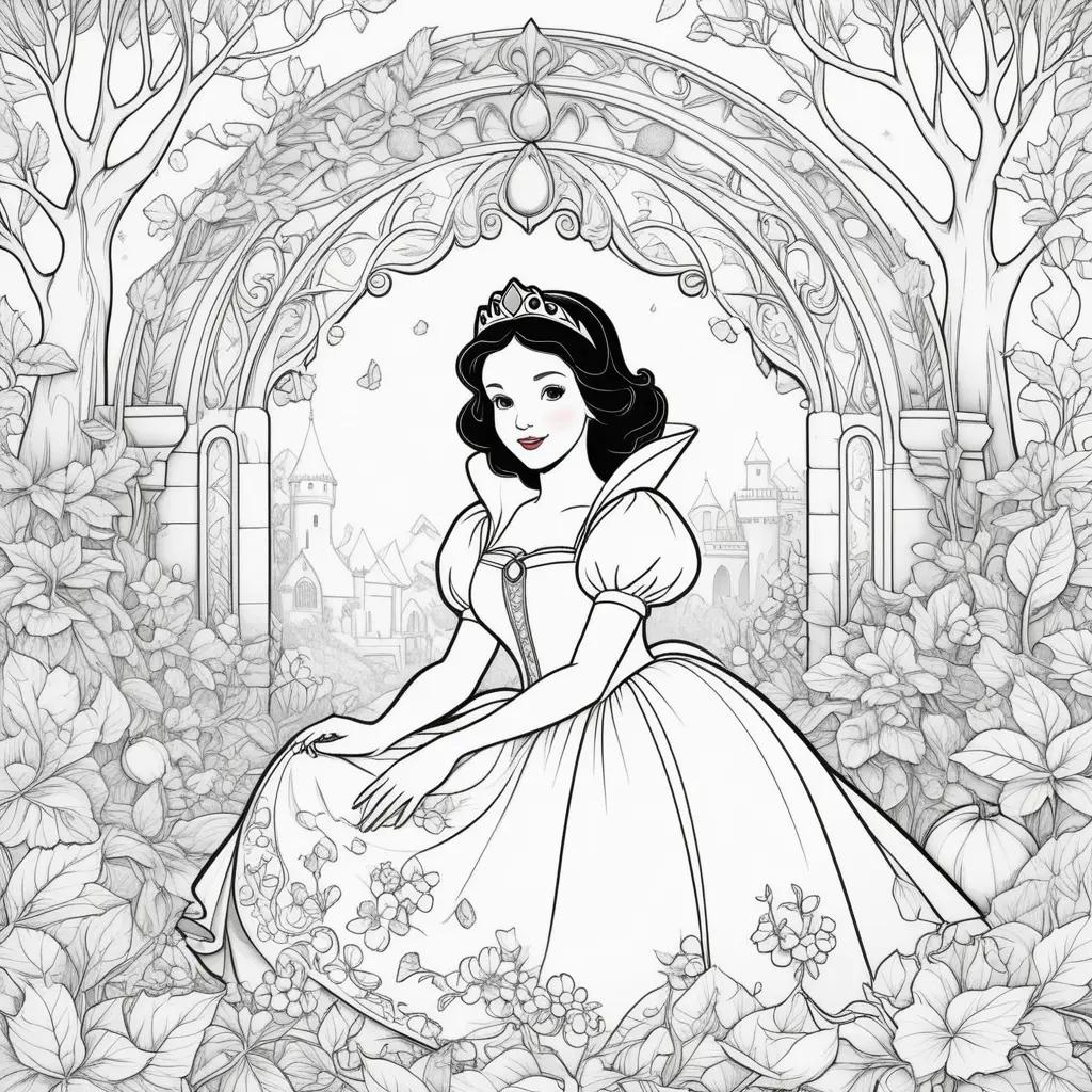 Snow White Coloring Pages - A Fairy Tale Princess