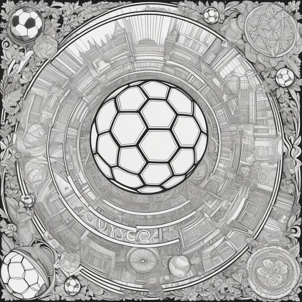 Soccer coloring pages for kids