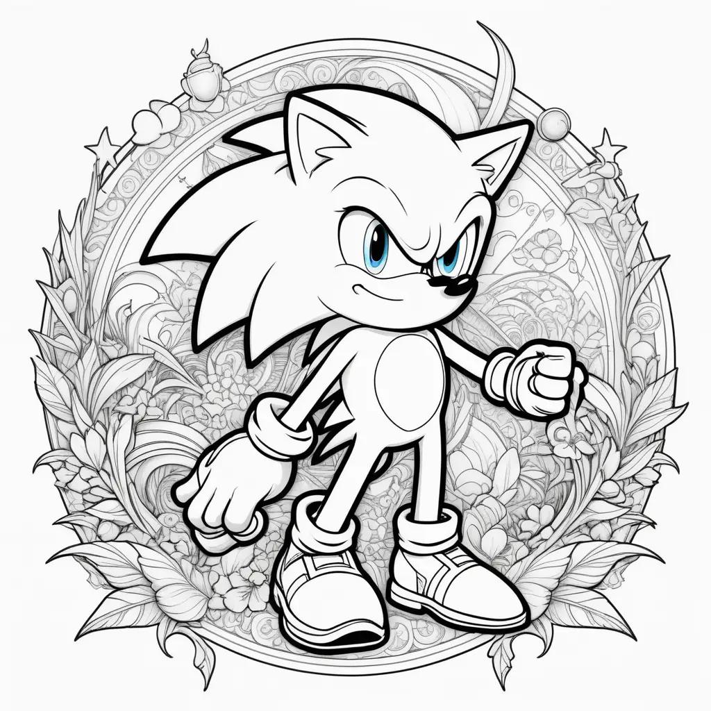 Sonic Coloring Page - Sonic Coloring Pages