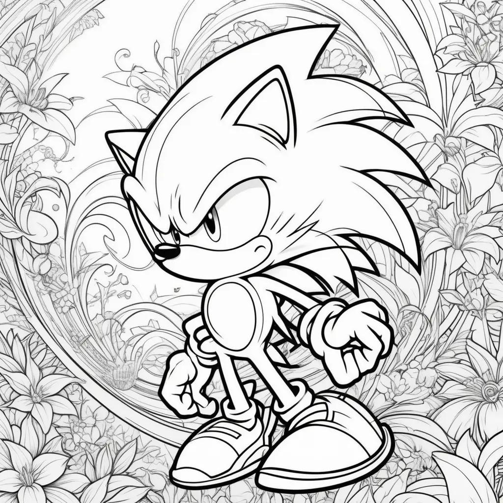 Sonic Coloring Page - Sonic Coloring Pages