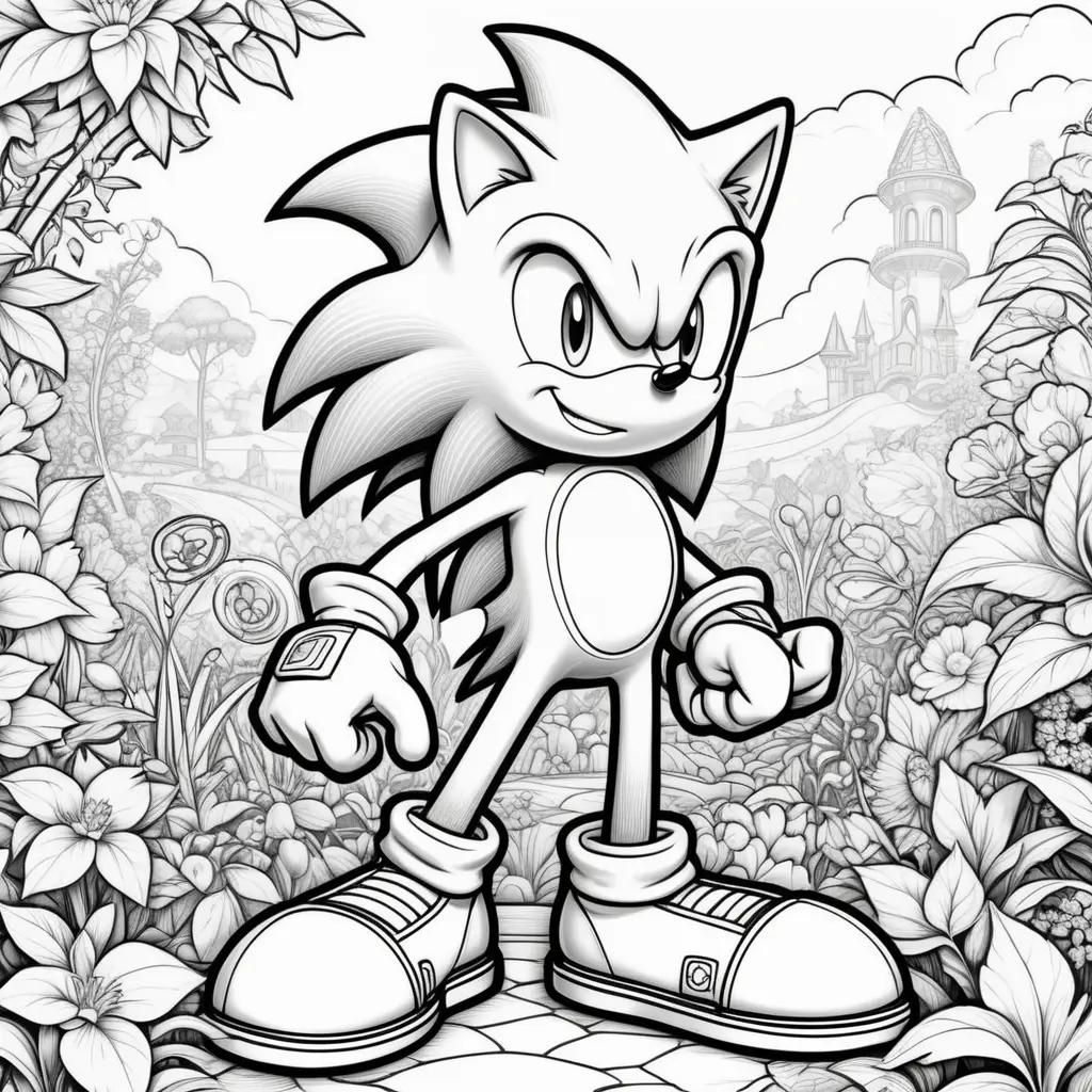 Sonic Coloring Pages For Kids - Printable Coloring Book