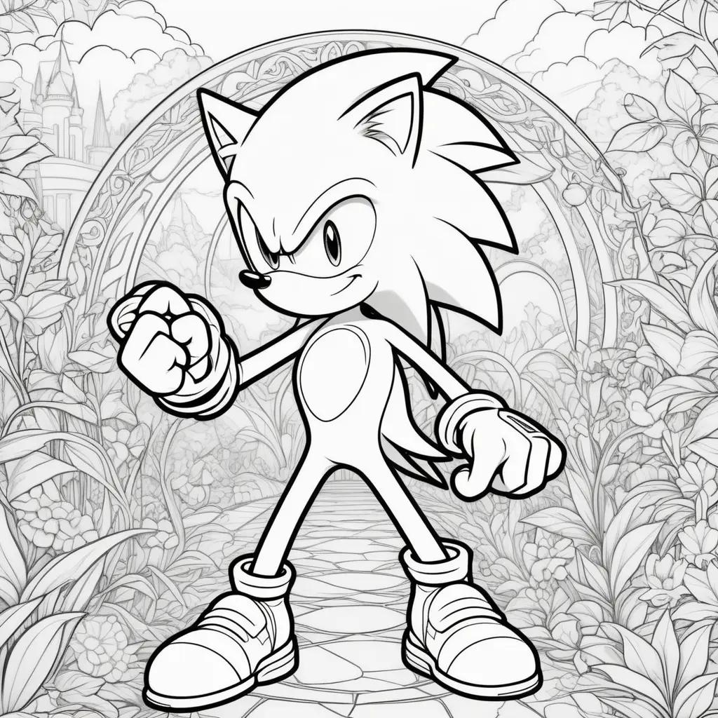 Sonic Coloring Pages Printable - Sonic the Hedgehog Coloring Book