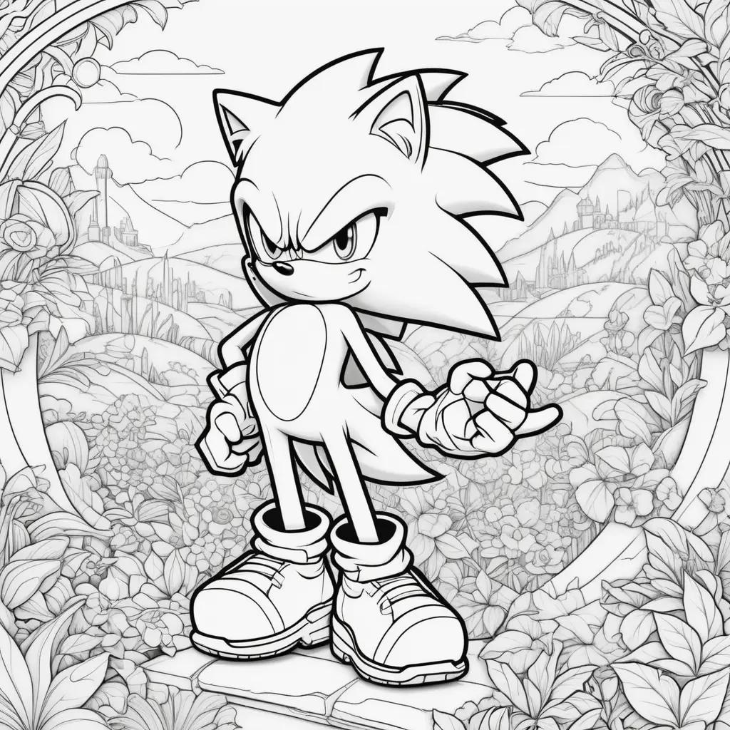 Sonic Coloring Pages is a collection of 100 free coloring pages featuring the beloved Sonic the Hedgehog