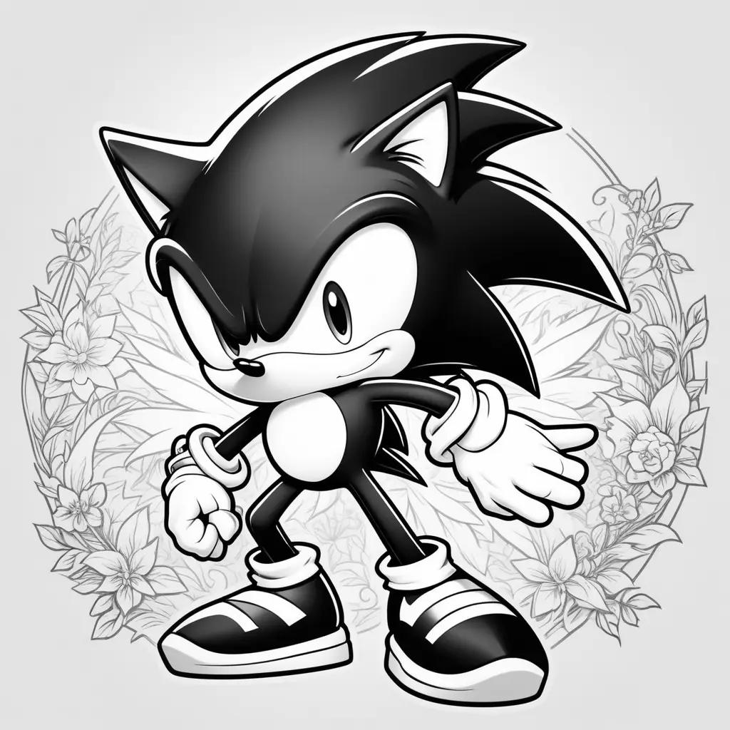 Sonic Shadow Coloring Pages for Kids