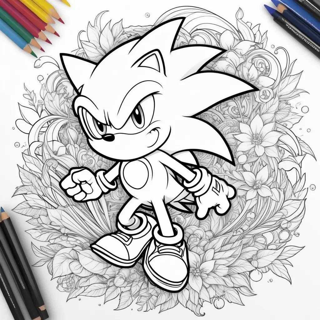 Sonic coloring pages for kids, print, color, and share