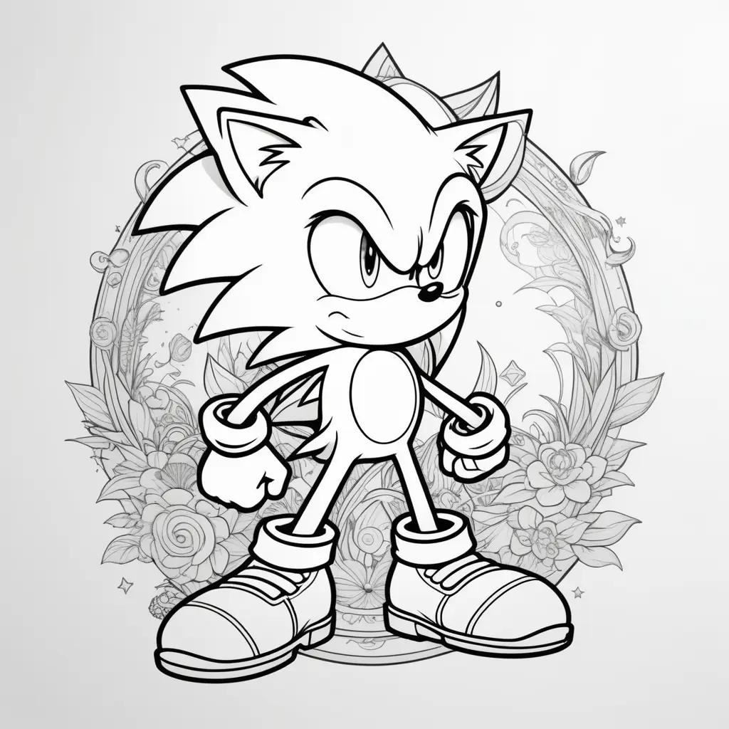 Sonic coloring pages for kids