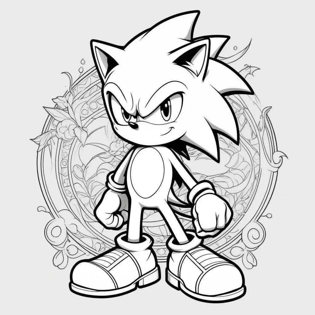 Sonic coloring pages for kids and adults