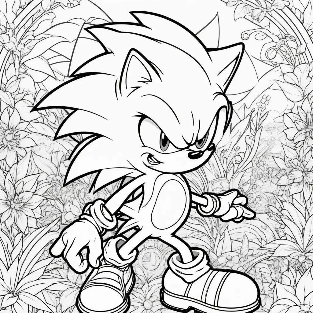 Sonic coloring pages for kids to print