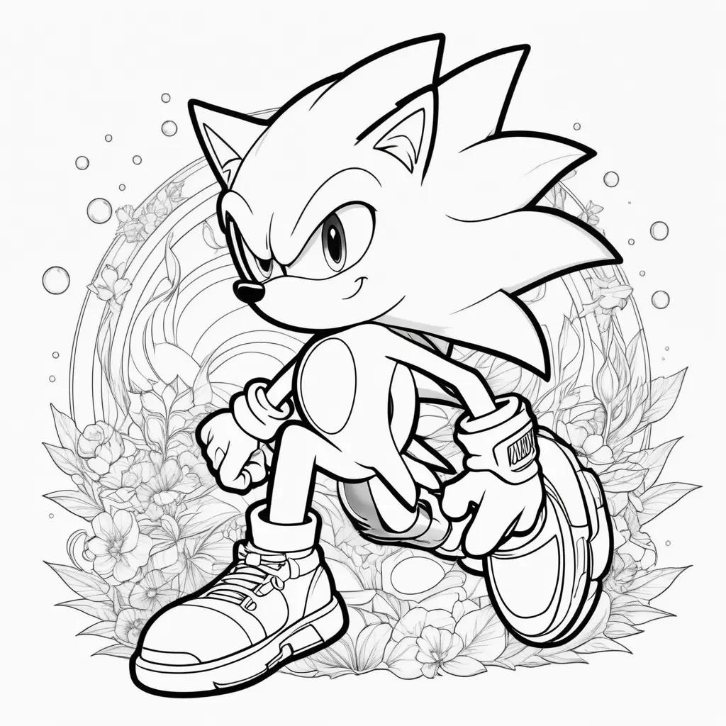 Sonic shadow coloring pages available to download