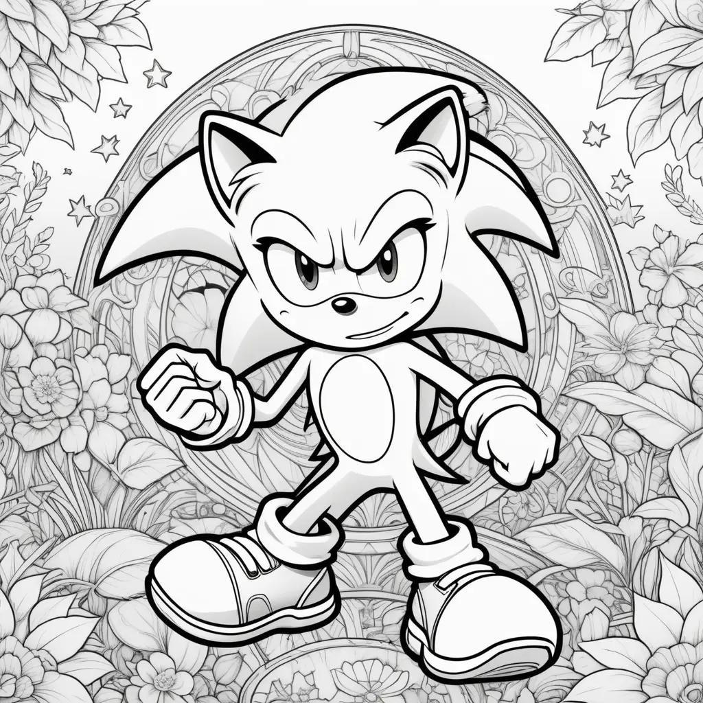 Sonic the Hedgehog Coloring Page