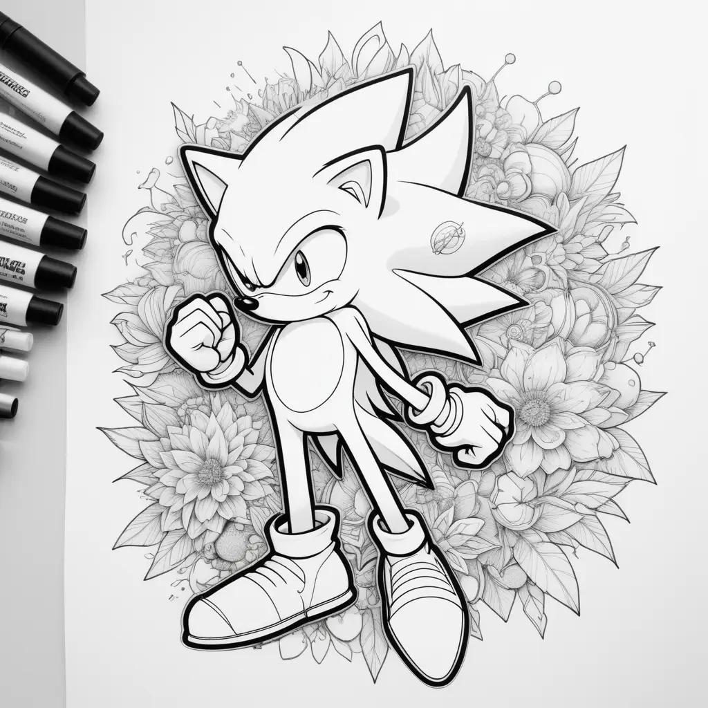 Sonic the Hedgehog Coloring Page